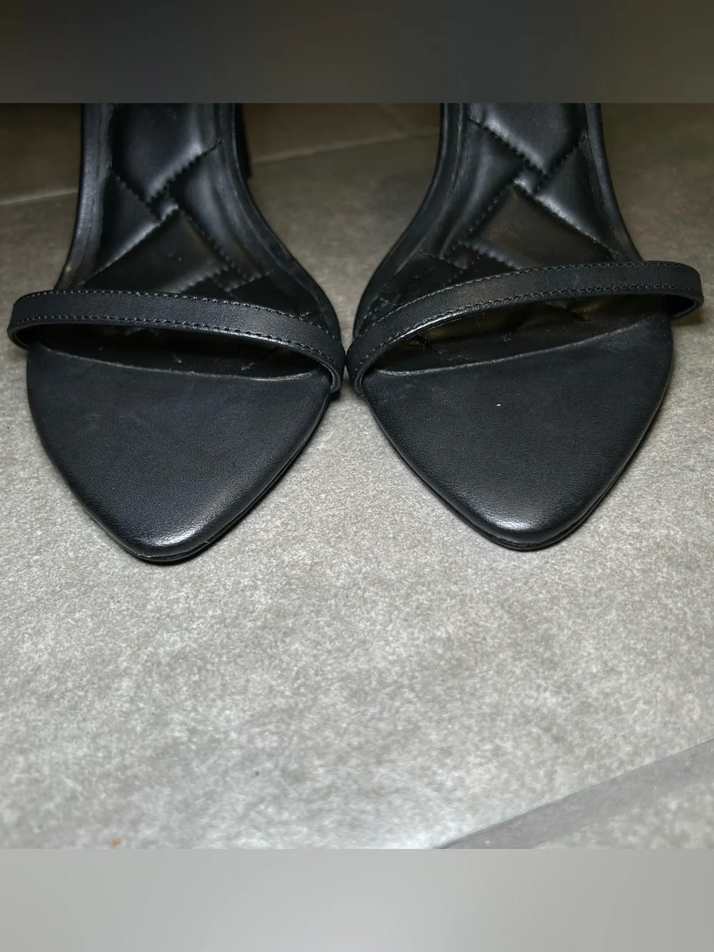 Kurt Geiger Black Pointed Toe Stiletto High Heel Sandals Women’s Shoe Size 9
